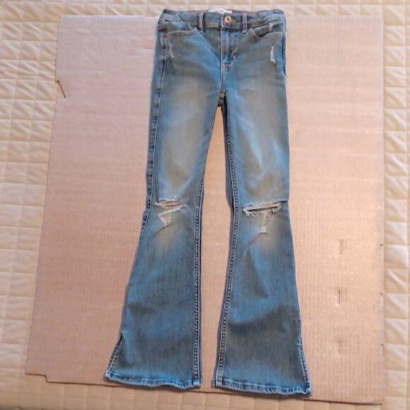 abercrombie kids Other - Abercrombie Kids High-rise flare girl's jeans Slim 9/10 w/adjustable waistband